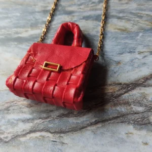 Miniature Luxury Bag for 1/6 Dolls – Handmade Fashion Accessory