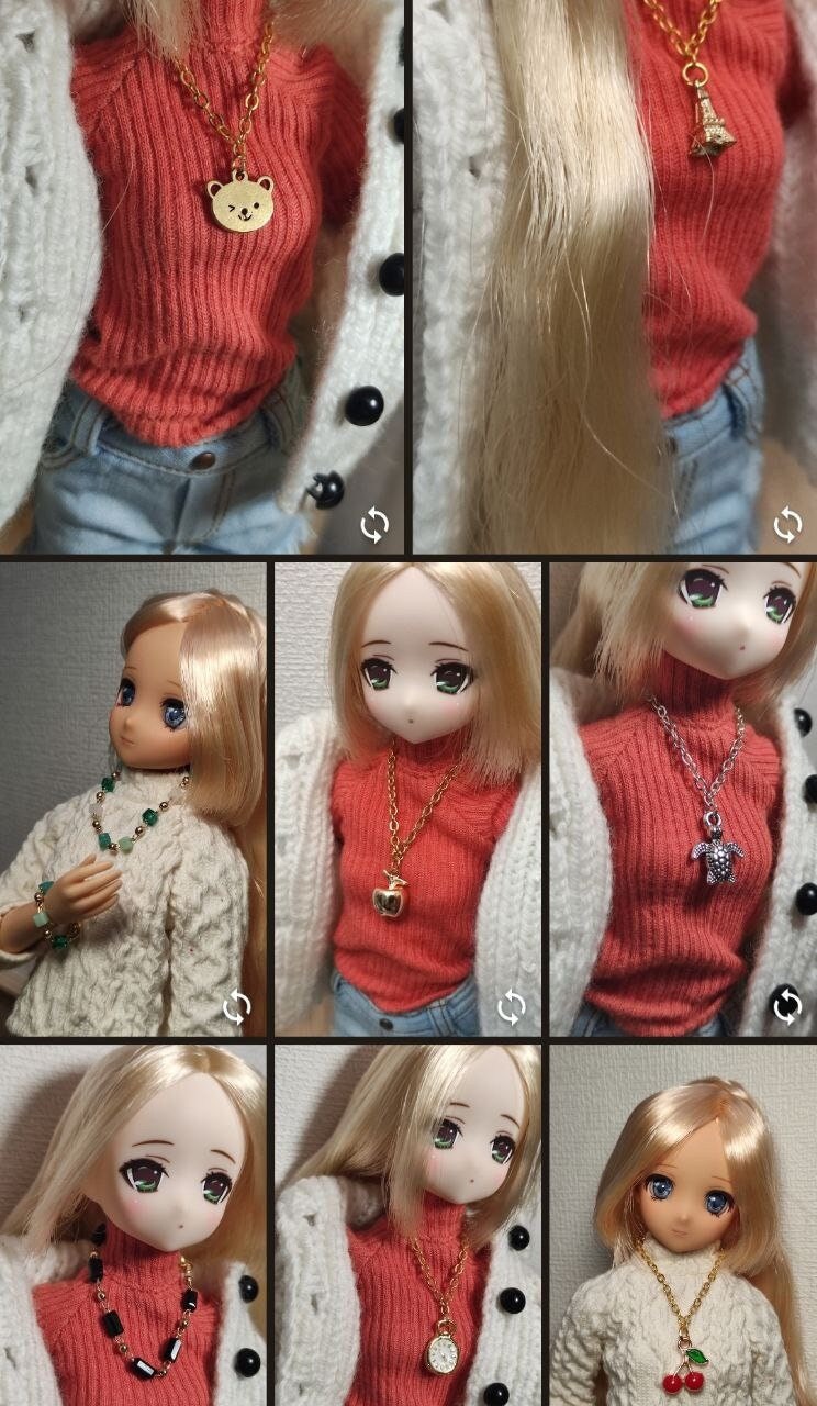 Collares para muñecas, accesorios para muñecas, Barbie, collar Blythe, accesorios azone, obitsu, doll clothes, doll patterns, barbie bag